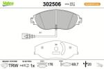 VALEO set placute frana, frana disc VALEO ESSENTIAL 302506 (302506)