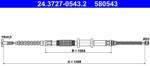 ATE Cablu, frana de parcare ATE 24.3727-0543.2 (24.3727-0543.2)