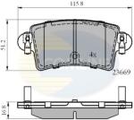 COMLINE set placute frana, frana disc COMLINE CBP01036 (CBP01036)