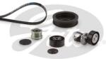 GATES Set curea transmisie cu caneluri GATES K026PK1580XS (K026PK1580XS)