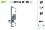 VALEO Mecanism actionare geam VALEO 851812 (851812)