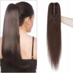 Remy Természetes haj Remy clip in gesztenyebarna 45 cm felcsatolható szálak