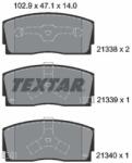 TEXTAR set placute frana, frana disc TEXTAR 2133801 (2133801)