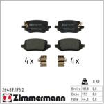 ZIMMERMANN set placute frana, frana disc ZIMMERMANN 26487.175. 2 (26487.175.2)