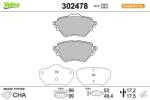 VALEO set placute frana, frana disc VALEO ESSENTIAL 302478 (302478)