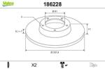 VALEO Disc frana VALEO 186228 (186228)