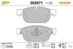 VALEO set placute frana, frana disc VALEO 302671 (302671)