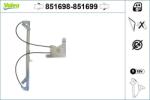 VALEO Mecanism actionare geam VALEO 851698 (851698)