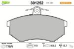 VALEO set placute frana, frana disc VALEO FIRST 301252 (301252)
