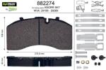 VALEO set placute frana, frana disc VALEO 882274 (882274)
