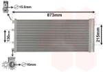 VAN WEZEL Condensator, climatizare VAN WEZEL 43005475 (43005475)