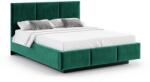VOX bútor Chloé 90x200 cm - egyszemélyes lebegő kárpitozott ágy Trinity Bottle Green