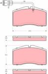 TRW set placute frana, frana disc TRW GDB1506 (GDB1506)