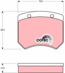TRW set placute frana, frana disc TRW GDB973 (GDB973)