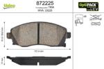 VALEO set placute frana, frana disc VALEO 872225 (872225)