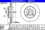 ATE Disc frana ATE 24.0123-0111.1 (24.0123-0111.1)