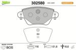 VALEO set placute frana, frana disc VALEO 302580 (302580)