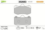 VALEO set placute frana, frana disc VALEO 302683 (302683)