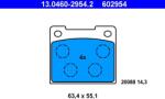 ATE set placute frana, frana disc ATE 13.0460-2954.2 (13.0460-2954.2)