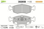 VALEO set placute frana, frana disc VALEO 302658 (302658)