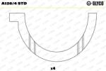 GLYCO Saiba distantier, arbore cotit GLYCO A126/4 STD (A126/4 STD)