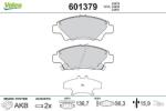 VALEO set placute frana, frana disc VALEO 601379 (601379)