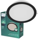 Philips 8721103131270 LED süllyeszthető lámpa MESON | 6W integrált LED forrás | 360lm | 4000K | fekete