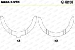 GLYCO Saiba distantier, arbore cotit GLYCO A006/4 STD (A006/4 STD)