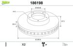 VALEO Disc frana VALEO 186198 (186198)