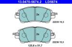 ATE set placute frana, frana disc ATE Ceramic 13.0470-5674.2 (13.0470-5674.2)