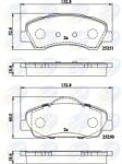 COMLINE set placute frana, frana disc COMLINE CBP02199 (CBP02199)