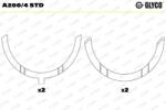 GLYCO Saiba distantier, arbore cotit GLYCO A200/4 STD (A200/4 STD)