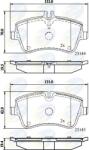 COMLINE set placute frana, frana disc COMLINE CBP0854 (CBP0854)