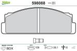 VALEO set placute frana, frana disc VALEO 598088 (598088)