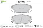 VALEO set placute frana, frana disc VALEO 601047 (601047)