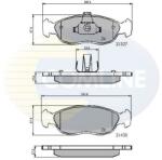 COMLINE set placute frana, frana disc COMLINE CBP0570 (CBP0570)