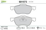 VALEO set placute frana, frana disc VALEO 601573 (601573)