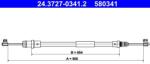 ATE Cablu, frana de parcare ATE 24.3727-0341.2 (24.3727-0341.2)