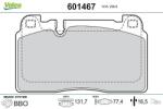 VALEO set placute frana, frana disc VALEO 601467 (601467)