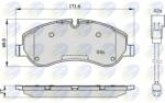 COMLINE set placute frana, frana disc COMLINE CBP22142 (CBP22142)