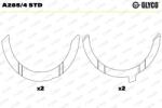 GLYCO Saiba distantier, arbore cotit GLYCO A285/4 STD (A285/4 STD)