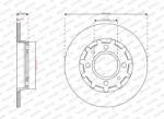 FERODO Disc frana FERODO PREMIER DDF2985C (DDF2985C)