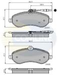 COMLINE set placute frana, frana disc COMLINE CBP11621 (CBP11621)