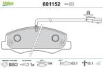 VALEO set placute frana, frana disc VALEO 601152 (601152)