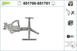 VALEO Mecanism actionare geam VALEO 851701 (851701)