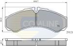 COMLINE set placute frana, frana disc COMLINE CBP0931 (CBP0931)