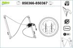 VALEO Mecanism actionare geam VALEO 850366 (850366)