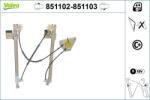 VALEO Mecanism actionare geam VALEO 851102 (851102)