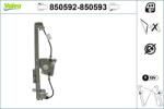 VALEO Mecanism actionare geam VALEO 850593 (850593)