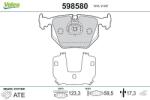 VALEO set placute frana, frana disc VALEO 598580 (598580)
